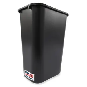 Rubbermaid 10.25 Gal. Wastebasket Black
