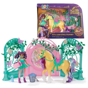 Unicorn Academy Ava Doll  Leaf Stall Playset