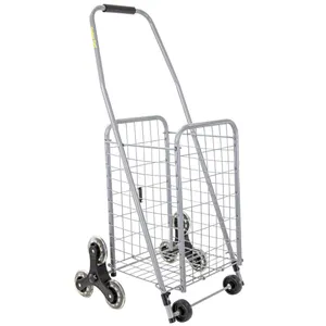 dbest Products Stair Climber Cruiser Cart Silver
