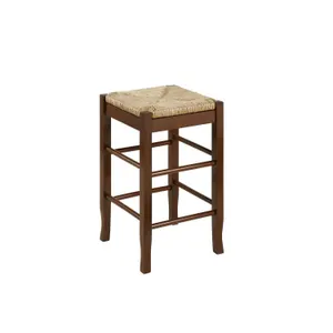 Boraam Square Rush Counter Stool Cappuccino