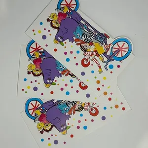 Set of (3) McDonald's Cardboard Art Happy Meal Toys