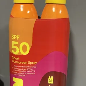 Twin Pack Sport Sunscreen Spray SPF50 New Up&Up