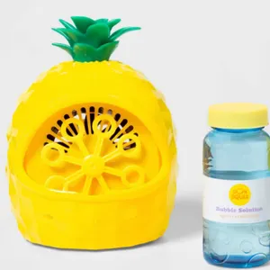 Pineapple Bubble Maker - Sun Squad Plastic Toy for Kids Ages 3+