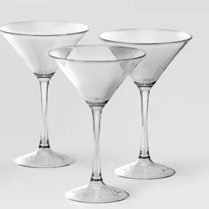 Threshold Martini Glasses, 3 Count Brand New