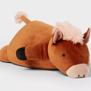 **NEW** Pillowfort Horse Weighted Plush Kids' Throw Pillow Brown