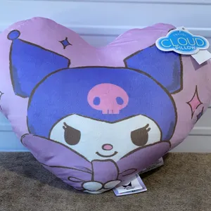 **NEW** Sanrio Kuromi Heart Shaped Plush Cloud Pillow