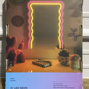 **NEW** West & Arrow Prism 13" LED Neon Wavy Mirror
