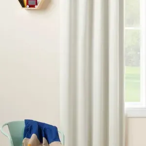 **OPEN BOX/APPEARS NEW** Pillowfort Tie Top  Blackout Window Curtain Panel w/ Ties White - 42" x 84"