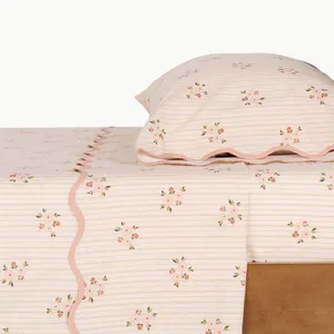 **NEW** Gathre Briar Floral Cotton Full Size Sheet Set