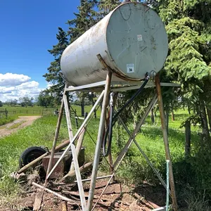 WESTEEL ROSCO 300 GAL FARM FUEL TANK ON METAL STAND