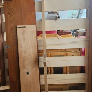 Gorgeous Queen Teak Floor Bed Frame with Side Tables and New in Bag Mattress