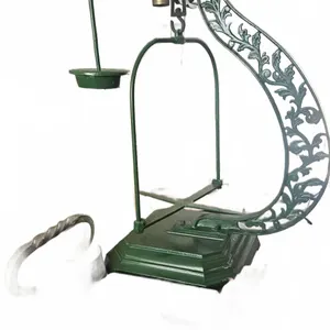 Various Sets of Vintage Measuring Scales Including Large Green Platform Scale