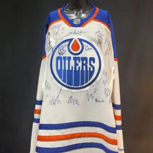 Edmonton Oilers Signed Reebok Jersey XL 1983-84 Champions Reunion