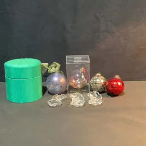 Christmas Glass Ornaments and Li Bien Ornament