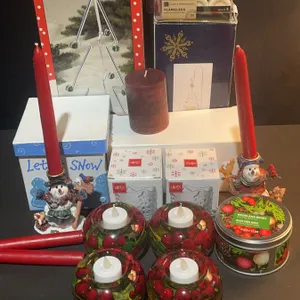 Holiday Candle Holder and Decor Collection