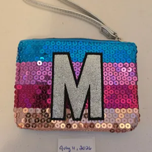 Coin Purse with M Design on Front