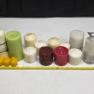 Lot of wax candles