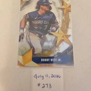 Bobby Witt Jr. Baseball Card