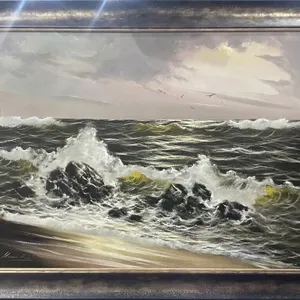 HEINE HENKE 'SEASCAPE' OIL ON CANVAS