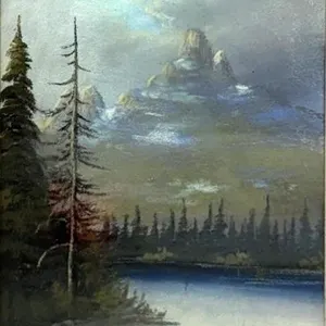 MAISIE WRIDE MOUNTAIN LANDSCAPE PASTEL