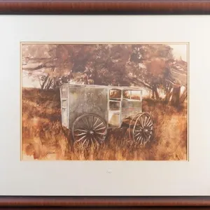 G. BAURA "MASONS DAIRY" WATERCOLOR PAINTING
