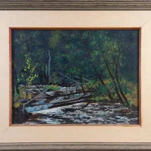 C.A. FINLEY "TROUT STREAM, STRATHAVON" LANDSCAPE