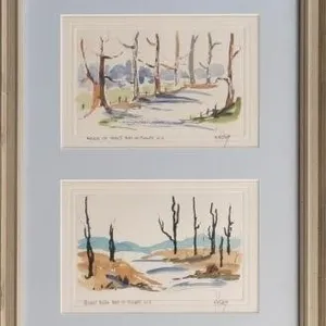 N. WARDY NEW ZEALAND WATERCOLOR