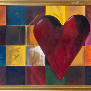 THOMAS W. PURCELL CHECKERED HEART
