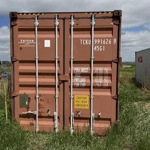 40' Sea Container  9'6" Tall W/ 2 Man Doors