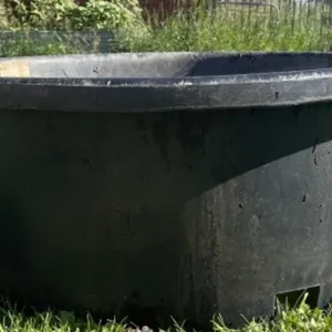 300 Gal Black Poly Water Trough