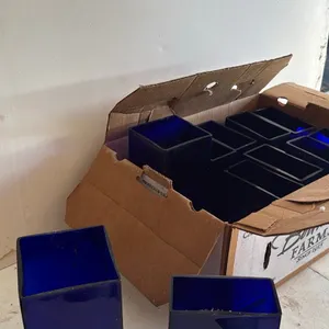 Set of Cobalt Blue Glass Vessels