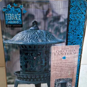 Terrace Accents Cast Iron Orchid Lantern