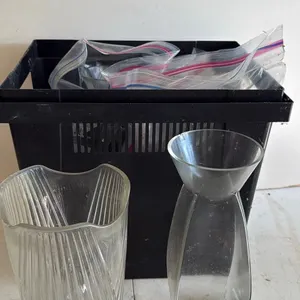 Set of Two Glass Vases