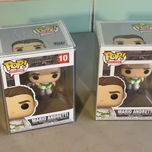 Two Mario Andretti Funko Figurines