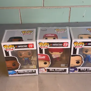 Three Funko NASCAR Figurines