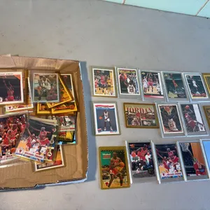 Tray Lot of Michael Jordan NBA Cards