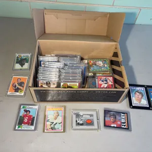 Box with Football Cards