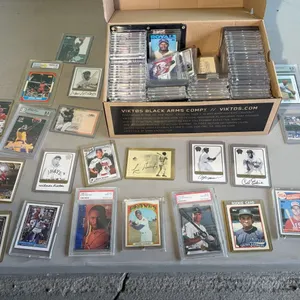 Box with Baseball and Basketball Cards