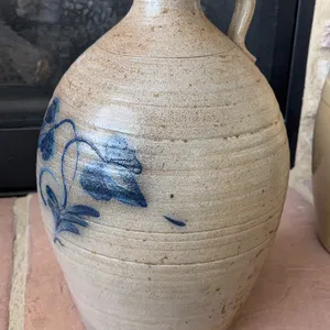 2 Gallon Rockdale Stoneware crock jug 1984 15” tall