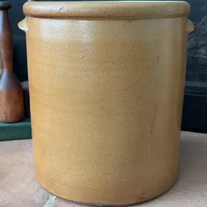 5 gallon antique salt-glazed stoneware crock