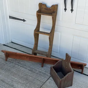 Wooden Country Shelving Decor