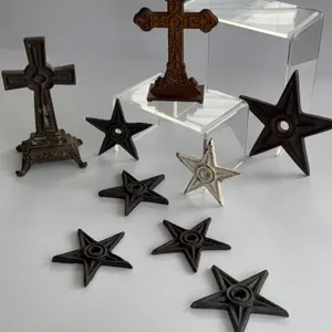 Cast iron Crosses and Stars decor