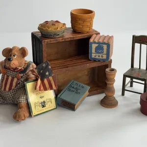 Miniature wooden decor and more