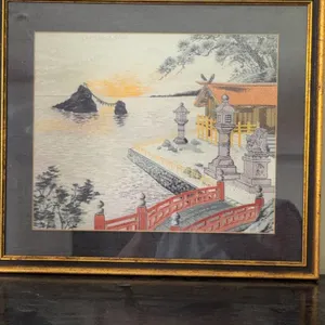 Framed Asian Tapestry