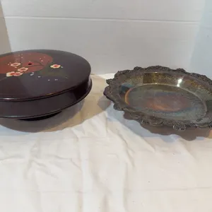 Vintage Silverplate & Japanese Lazy Susan