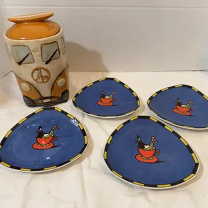 Adorable Snack Plates & Cookie Jar