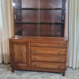 MCM Willett 2 Piece Cherry Wood China Hutch. * you must bring adequate help to remove and load. Located on main floor. 46 x 18 x 65. LR