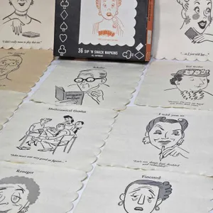 1955 Bridge-Isms. Snack and Sip Napkins. MBR