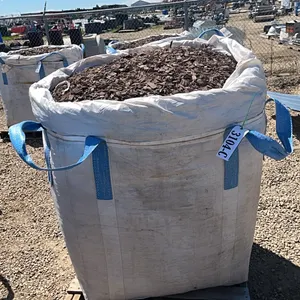 1 - CU YD TOTE OF ASPEN WOOD CHIP BROWN MULCH