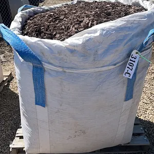 1 - CU YD TOTE OF ASPEN WOOD CHIP BROWN MULCH